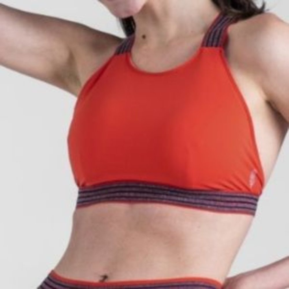Free People NWT! Movement Practice Makes Perfect Sports Bra in Red Size S